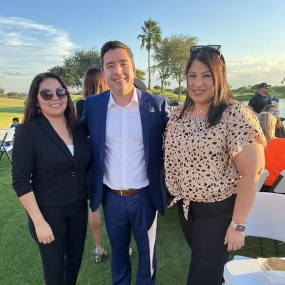 Ben Castillo with supporters