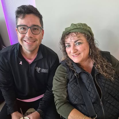 Ben Castillo with a supporter